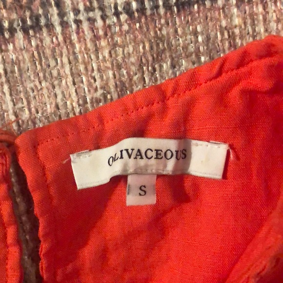 Olivaceous Ruffle Top! - Picture 2 of 3